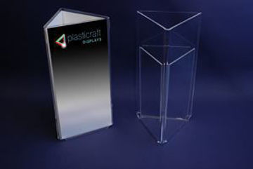 Show details for 1/3 A4 Triangular Freestanding Menu Holder Picture of 1/3 A4 Triangular Freestanding Menu Holder
