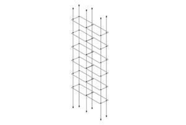 Picture of 6 x Double 300 x 150 x 4mm Cable Shelf Window Display Kit