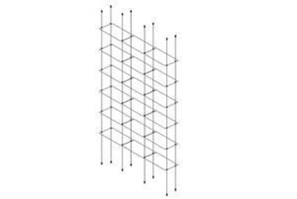 Picture of 6 x Tripple 300 x 150 x 4mm Cable Shelf Window Display Kit