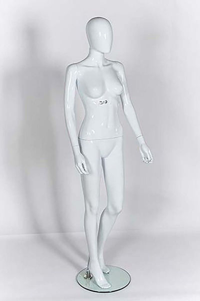 Picture of Full Body female Mannequin -Gloss Black -window display - Removable parts (R308)