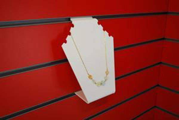 Picture of White Slatwall Necklace Display