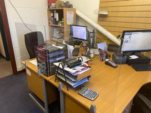 Picture of Office Desk Partition Screen 1395 x 500 x 5mm