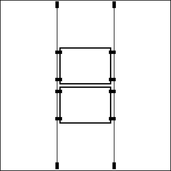 Picture of 2 x A2 Landscape Cable Pocket Display Kit