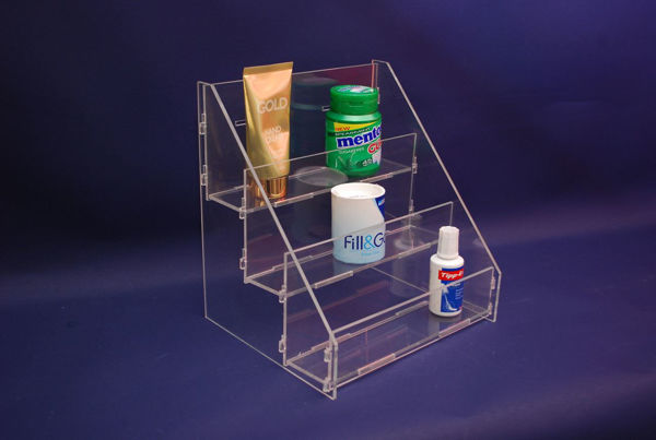 Picture of 3 Tier Flat Packed Clear Acrylic Stand