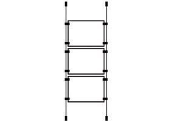 Picture of 3 x A3 Landscape Cable Pocket Display Kit