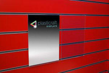 Show details for A7 Portrait Slatwall Menu Holder Picture of A7 Portrait Slatwall Menu Holder