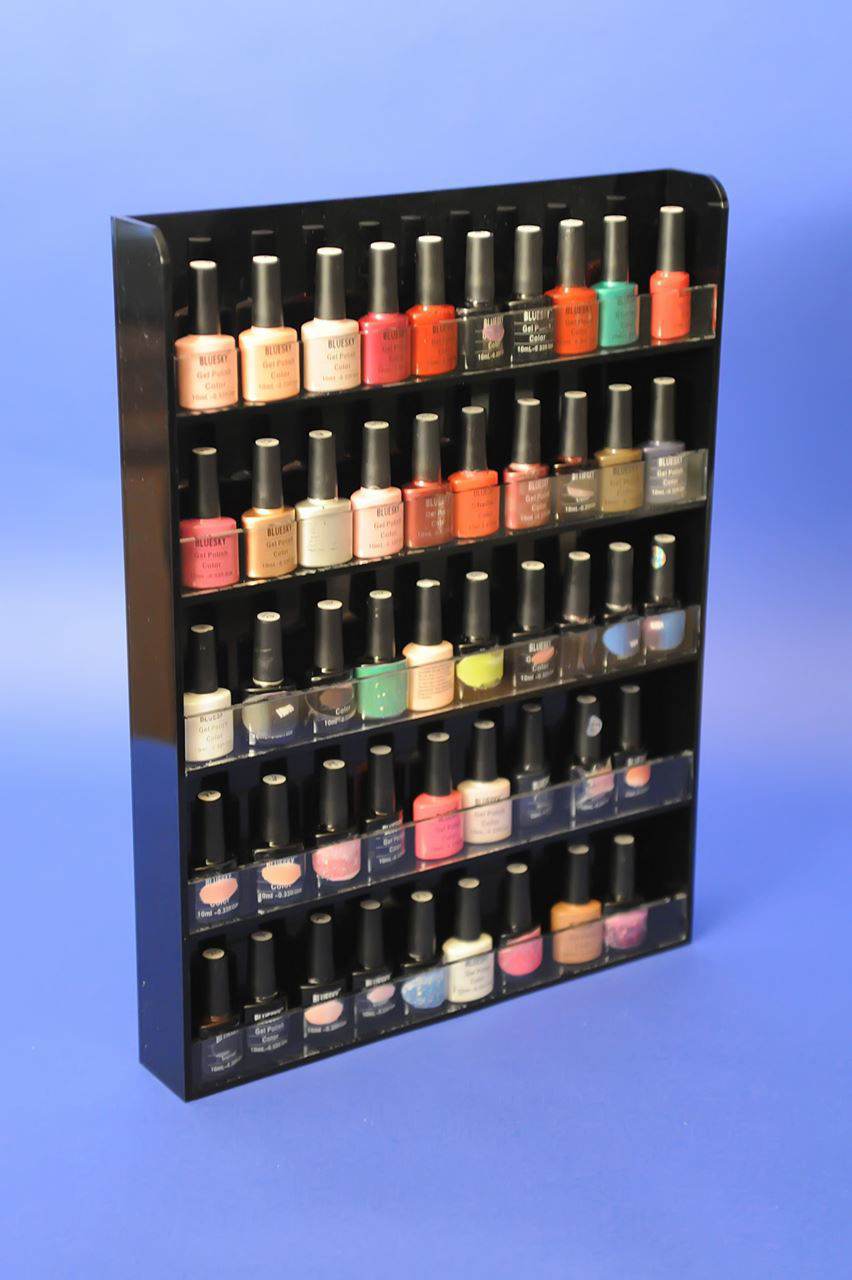 Black Wall Mounting Nail Polish Display Plasticraft Displays