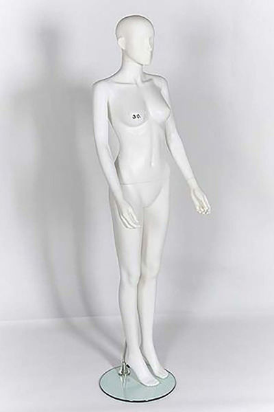 Picture of Full Body female Mannequin - Matt White -window display - Removable parts (R310)