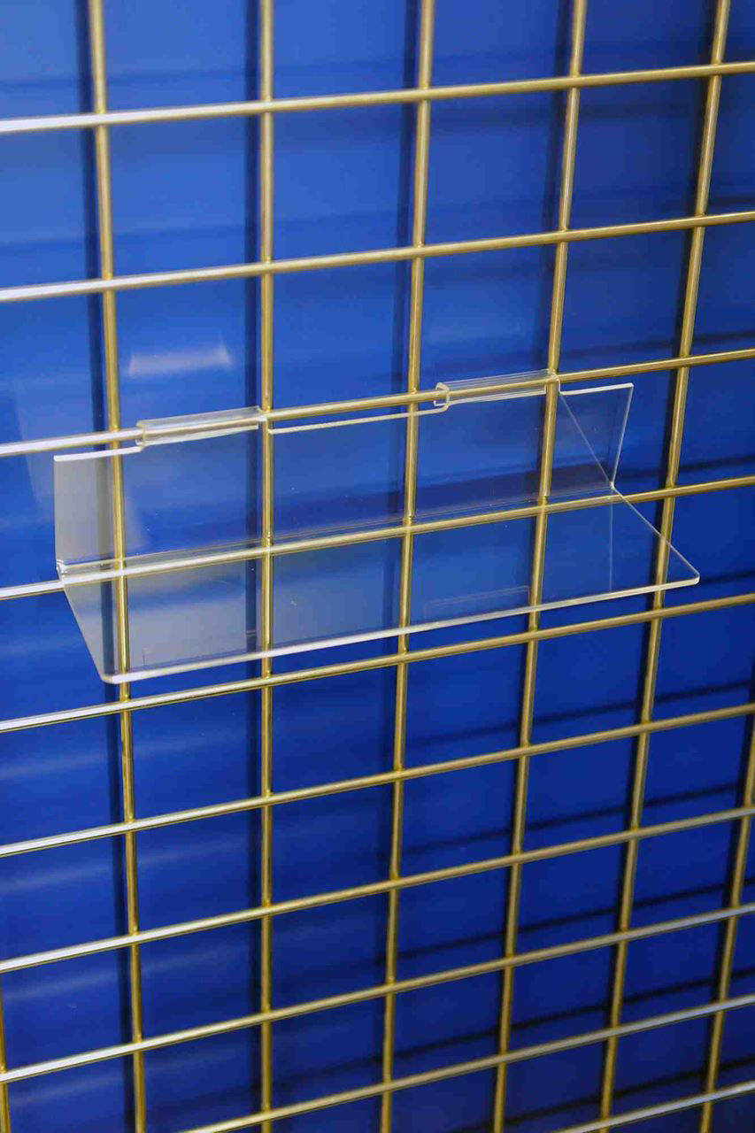 Gridwall Flat Shelf 300 x 100 Plasticraft Displays