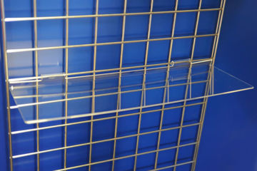 Show details for Gridwall Flat Shelf 595 x 200 Picture of Gridwall Flat Shelf 595 x 200