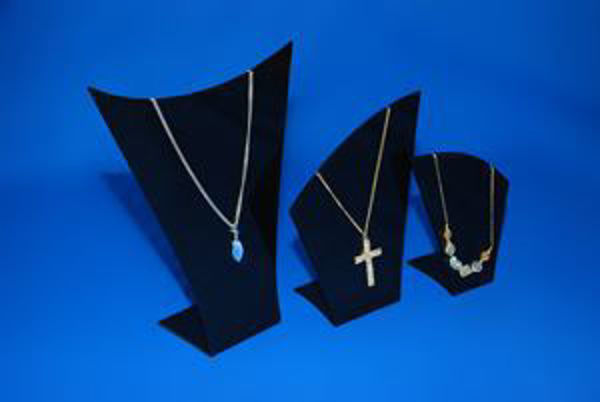 Picture of Set of 3 Black Necklace Display Stands/Busts