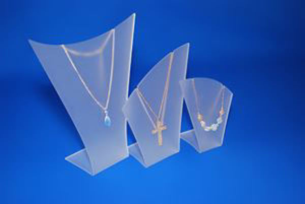 Picture of Set of 3 Frosted Necklace Display Stands/Busts