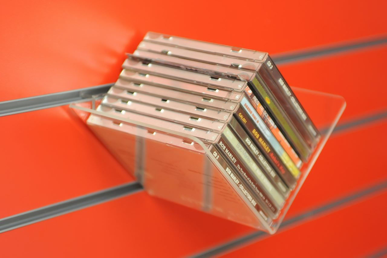 Slatwall CD Display Plasticraft Displays