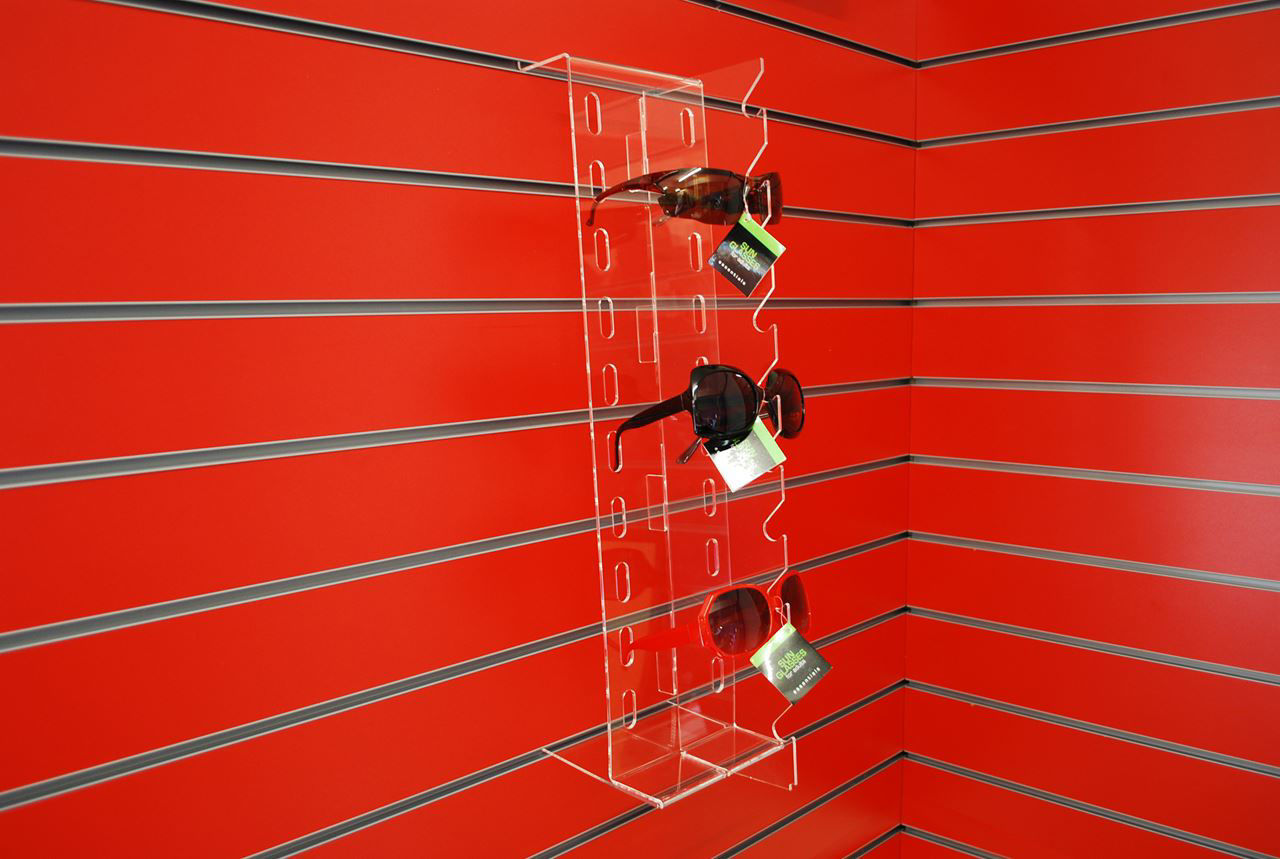 Slatwall Sunglasses/Spectacles Displays Plasticraft Displays