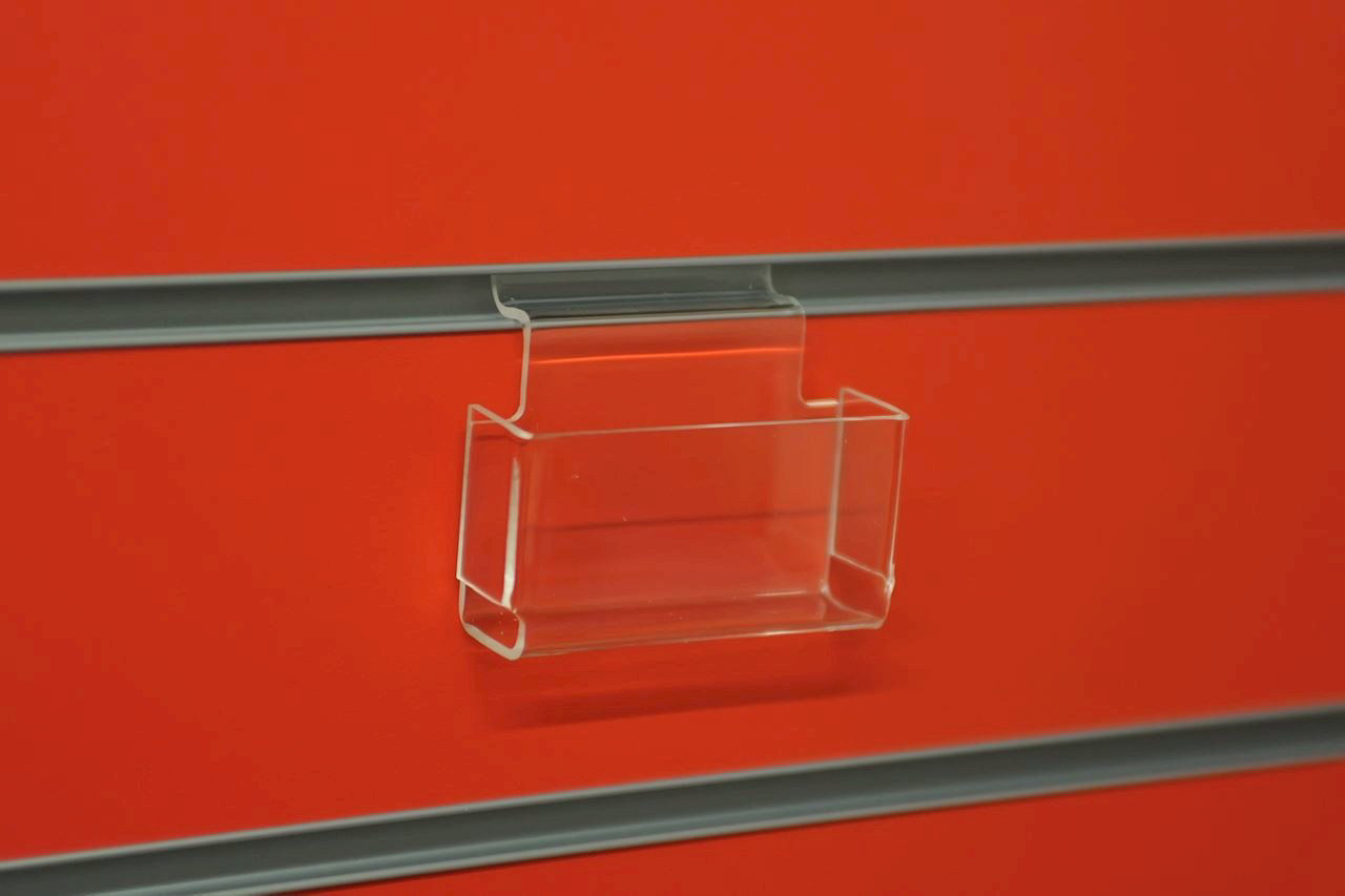 Acrylic slatwall gift tag holder Plasticraft Displays