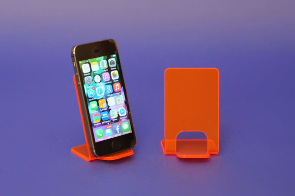Picture of Small Neon Phone Stand Red