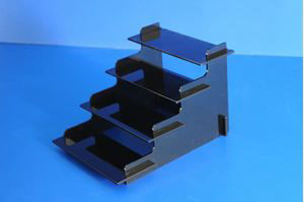 Picture of Black Freestanding Flat Packed Display Stand