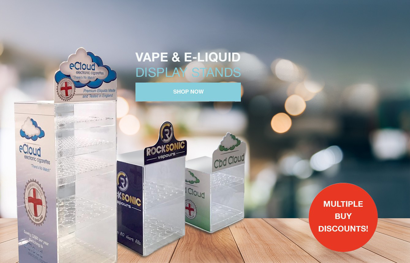 Vape shop stands