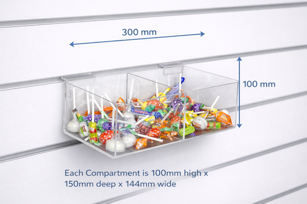 Picture of 2 Compartment Trough 100mm