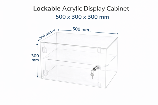 Picture of Lockable Display Cabinet 300 x 500 x 300