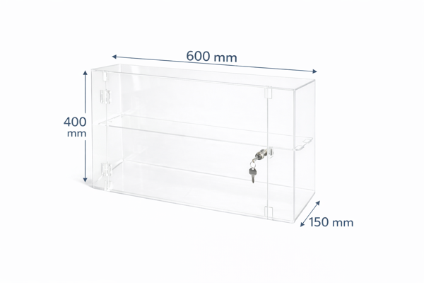 Picture of Lockable Display Cabinet 400 x 600 x 150