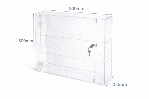 Picture of Lockable Display Cabinet 500 x 500 x 200