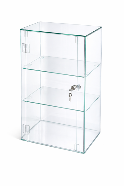Picture of Glass Effect Lockable Display Cabinet 600 x 300 x 300