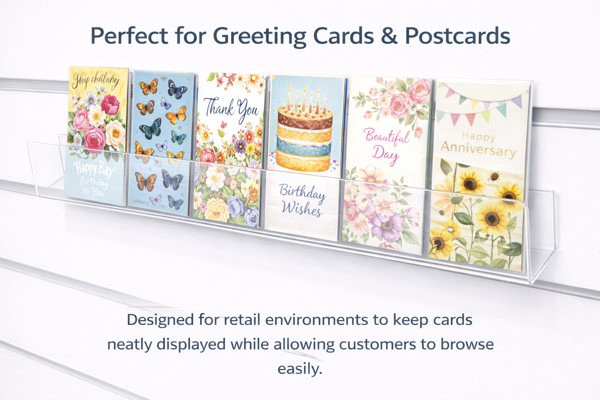 Picture of 1200mm Narrow Card Tray with 60mm Lip