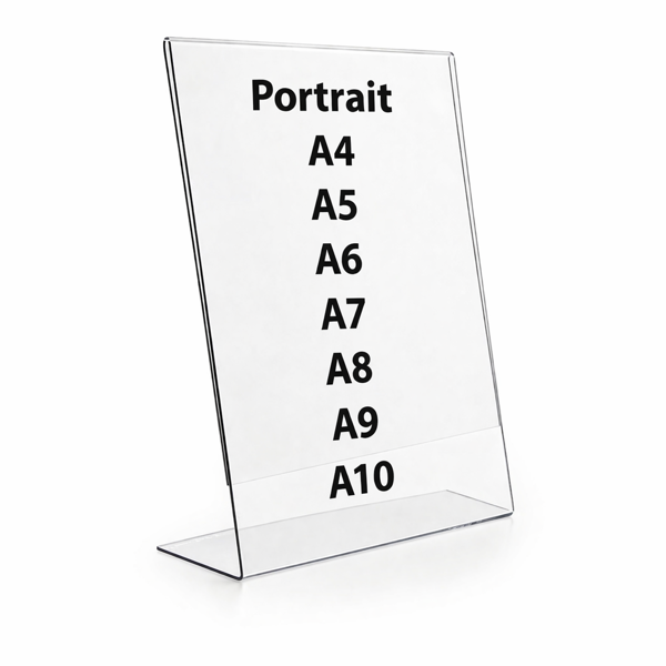 Picture of A9 Portrait Freestanding Menu Holder
