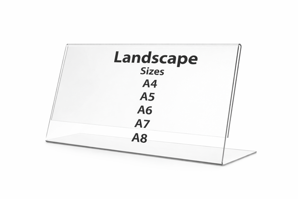 Picture of A6 Landscape Freestanding Menu Holder