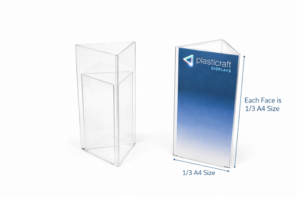 Picture of 1/3 A4 Triangular Freestanding Menu Holder