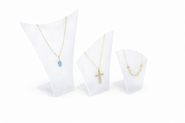 Picture of Set of 3 Frosted Necklace Display Stands/Busts
