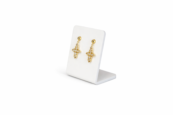 Picture of White Earring Display Stand