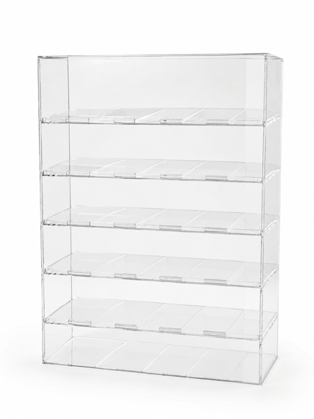 Picture of 30 Facing Nicotine Pouch Display Stand – Clear Acrylic Countertop Display for 300 Tins