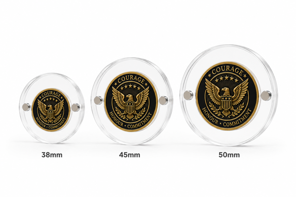 Picture of 38mm Round Magnetic Acrylic Coin Holder