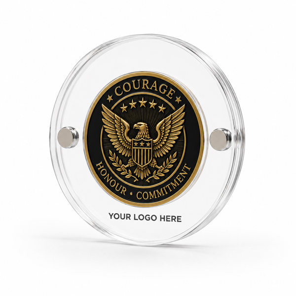 Picture of 50mm Round Magnetic Acrylic Coin Holder