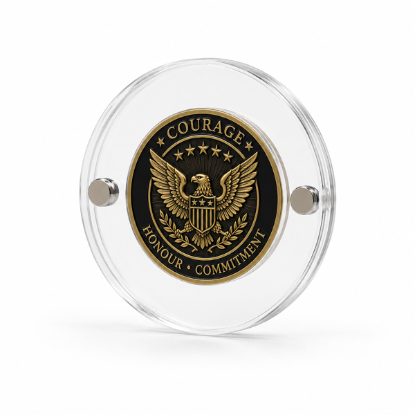 Picture of 45mm Round Magnetic Acrylic Coin Holder