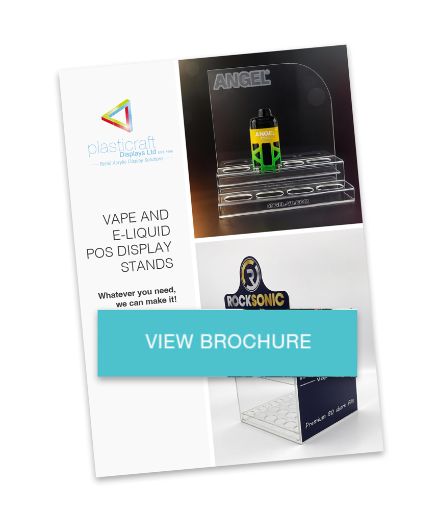 view vape display brochure